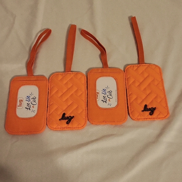 lug Handbags - NWOT Lug orange luggage tags - set of 4